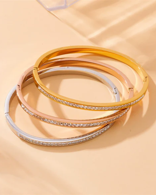 Pulseira Évora — aço inoxidável banhada a ouro 18k