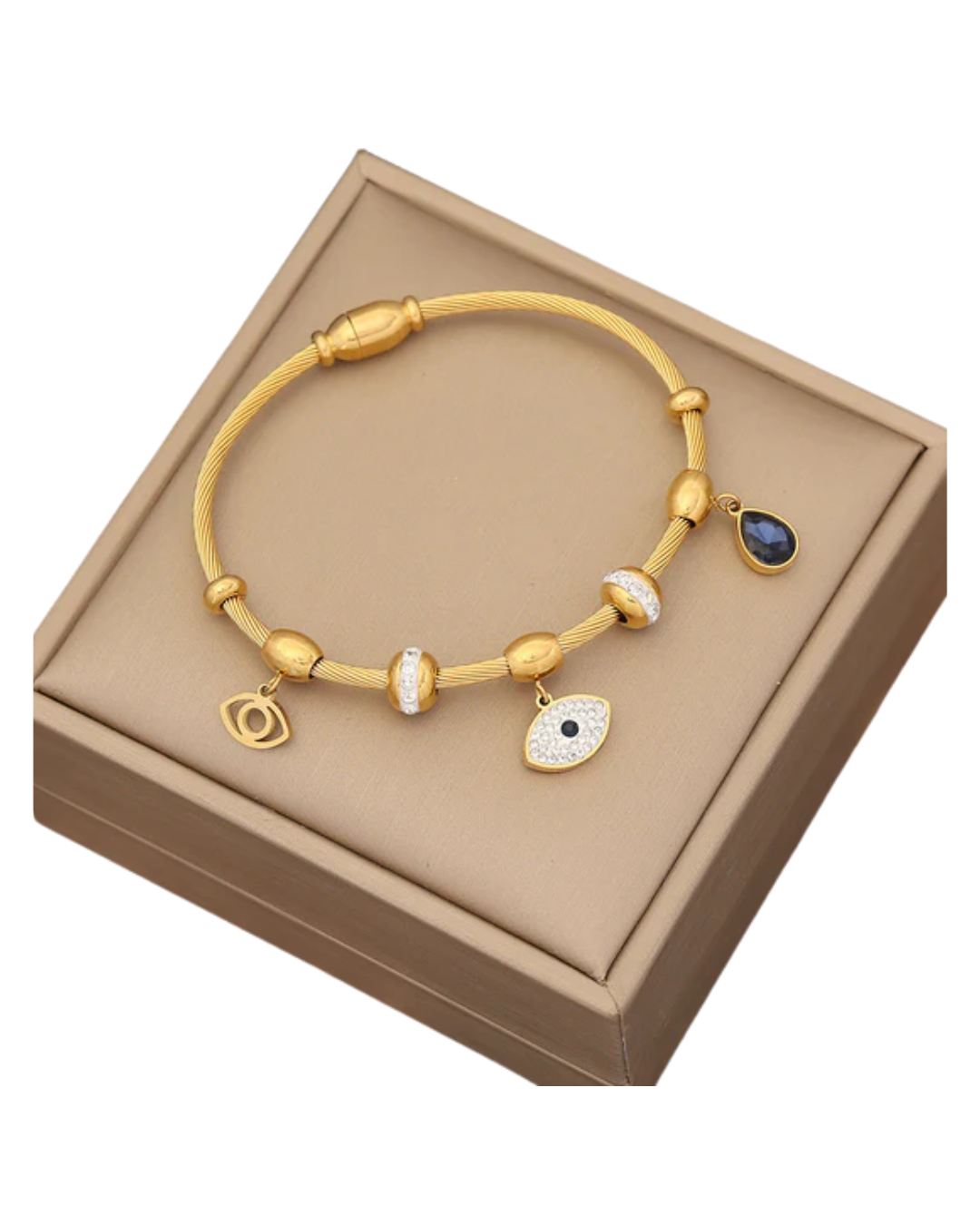 Pulseira Constança — aço inoxidável banhada a ouro 18k