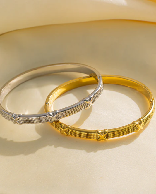 Pulseira Giulietta — aço inoxidável banhada a ouro 18k