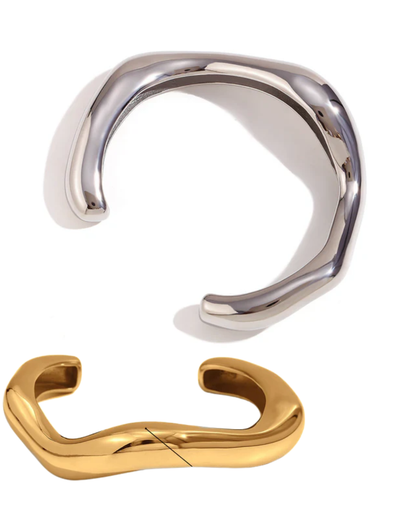 Pulseira Catarina — aço inoxidável banhada a ouro 14k