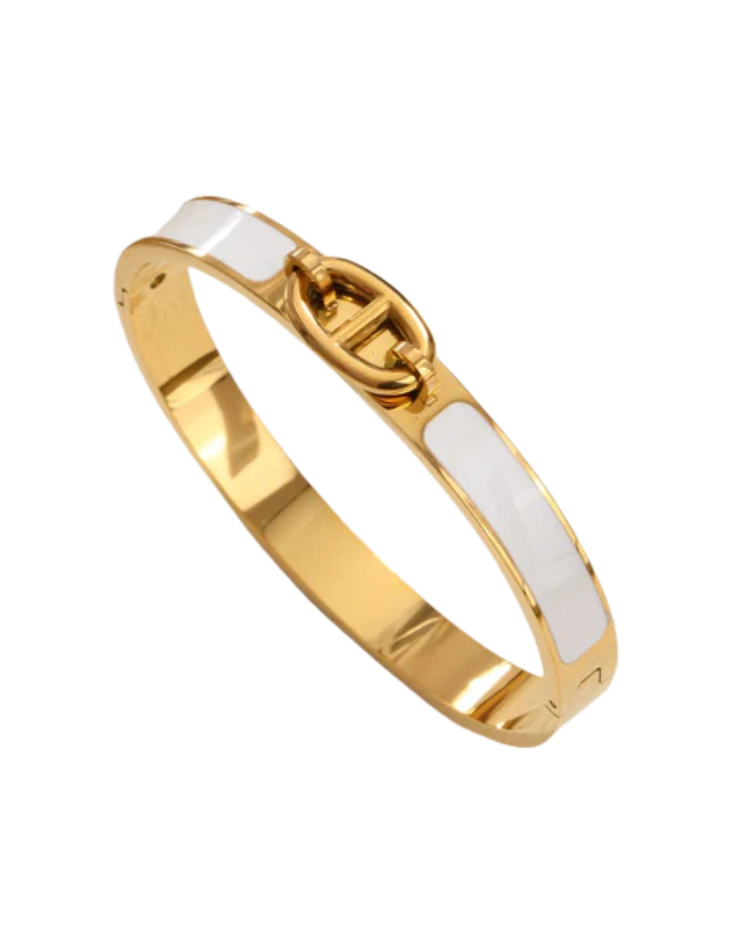 Pulseira Maria Teresa— aço inoxidável banhada a ouro 14k