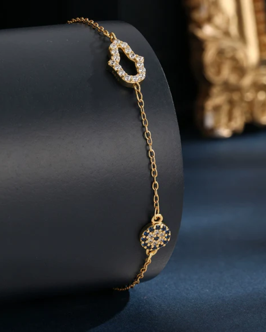 Pulseira Melina — aço inoxidável banhada a ouro 18k