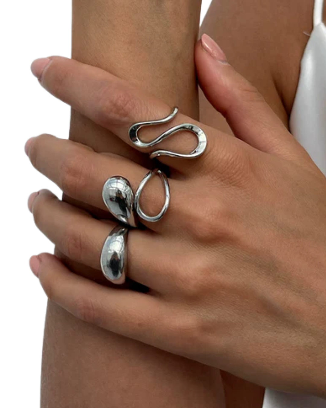 Conjunto Lucia em aço inoxidável