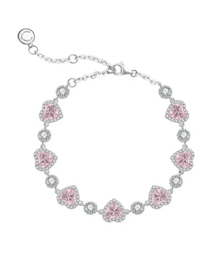 Pulseira Emanuele — aço inoxidável com acabamento prata esterlina