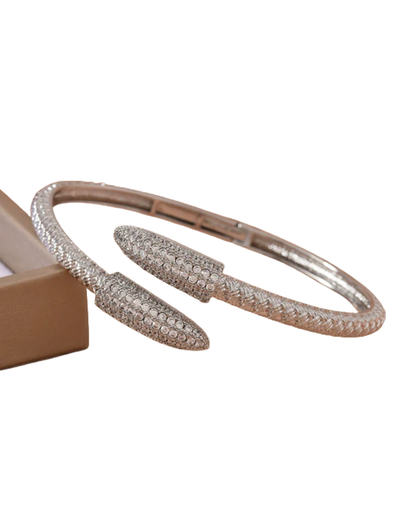 Pulseira Serena — aço inoxidável banhada a ouro 18k com Zirconia