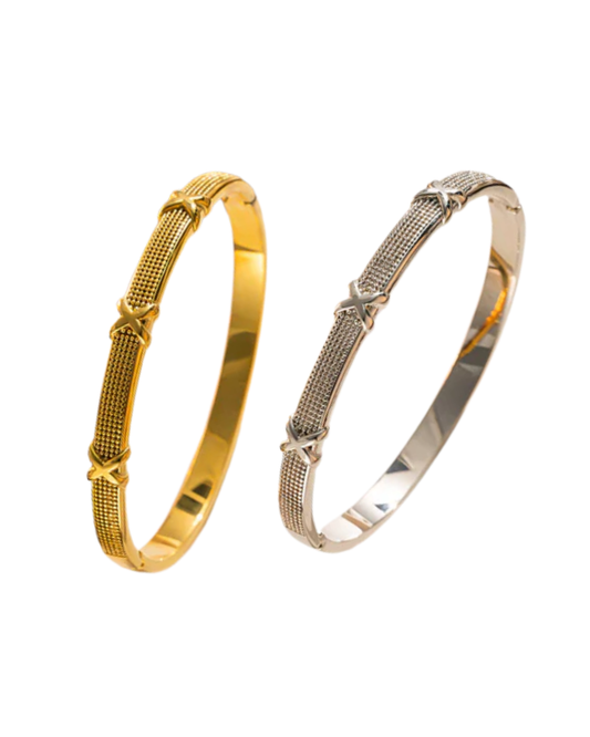 Pulseira Giulietta — aço inoxidável banhada a ouro 18k