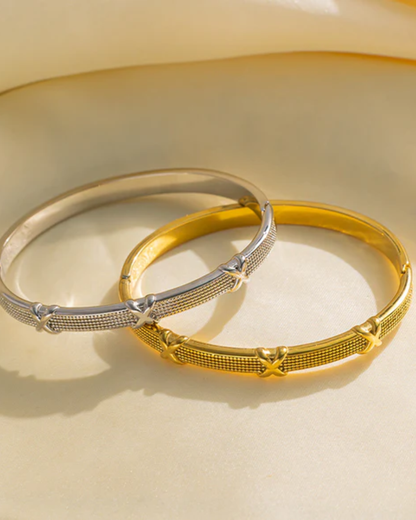 Pulseira Giulietta — aço inoxidável banhada a ouro 18k