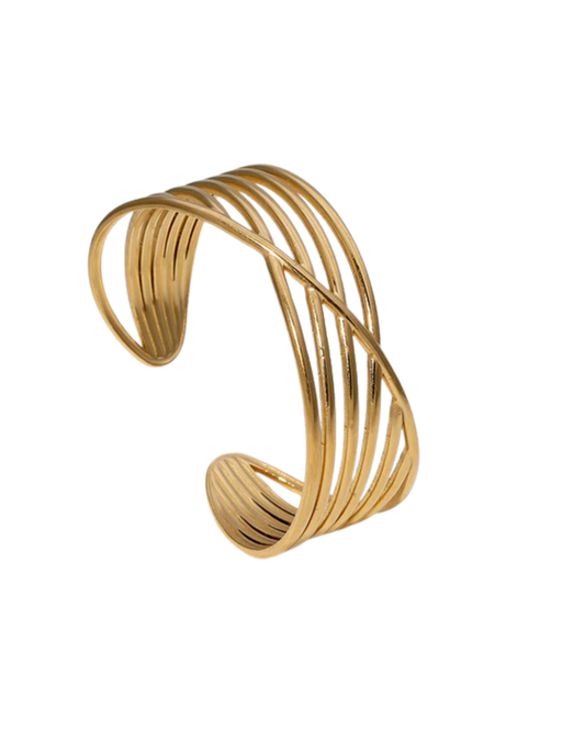 Pulseira Marta — aço inoxidável banhada a ouro 18k
