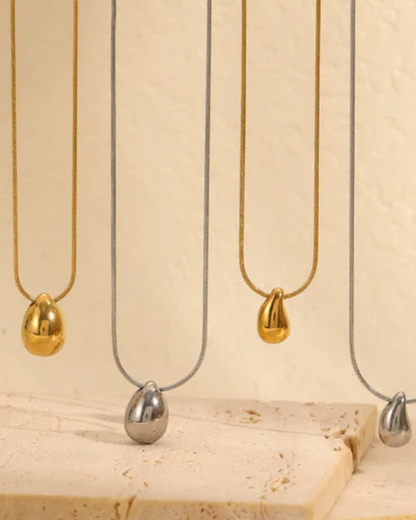 Fio Gota — banhado a ouro 18k em aço inoxidável