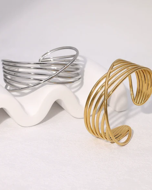 Pulseira Marta — aço inoxidável banhada a ouro 18k