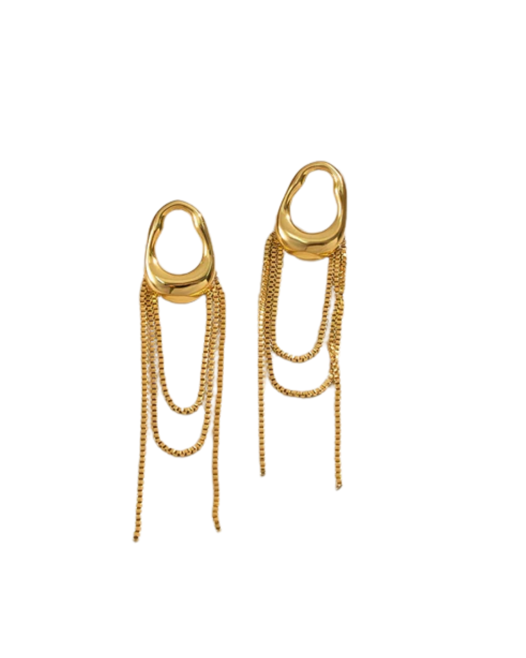 Brinco Elisa — banhado a ouro 18k em aço inoxidável