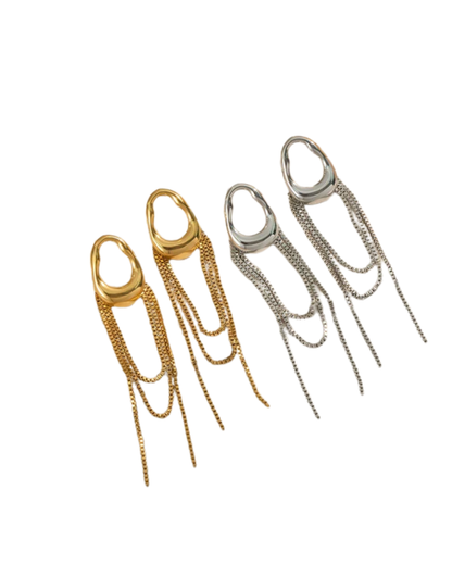 Brinco Elisa — banhado a ouro 18k em aço inoxidável