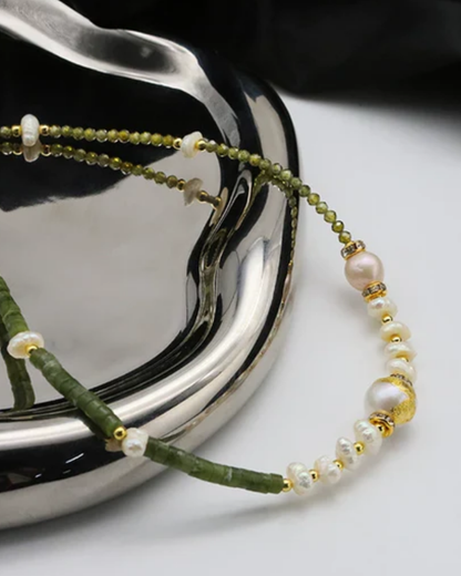 Fio Aurora Gem — com pedra natural lapidada