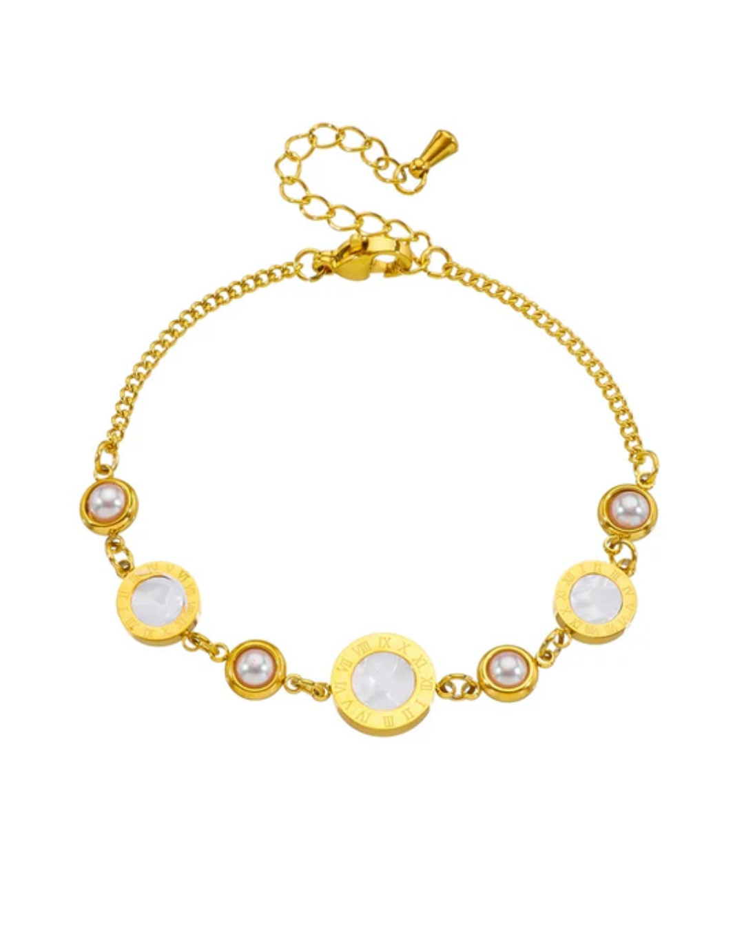 Pulseira Filipa — aço inoxidável banhada a ouro 18k