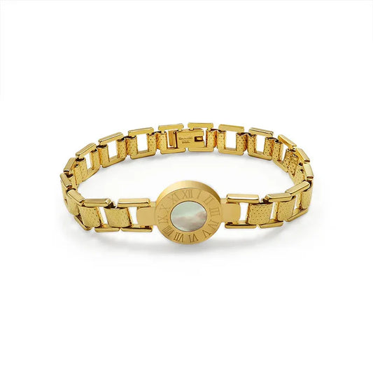 Pulseira Romana Banhada a Ouro 14K